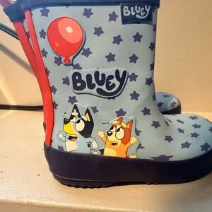 Kids Rain Boots - Blue and Red